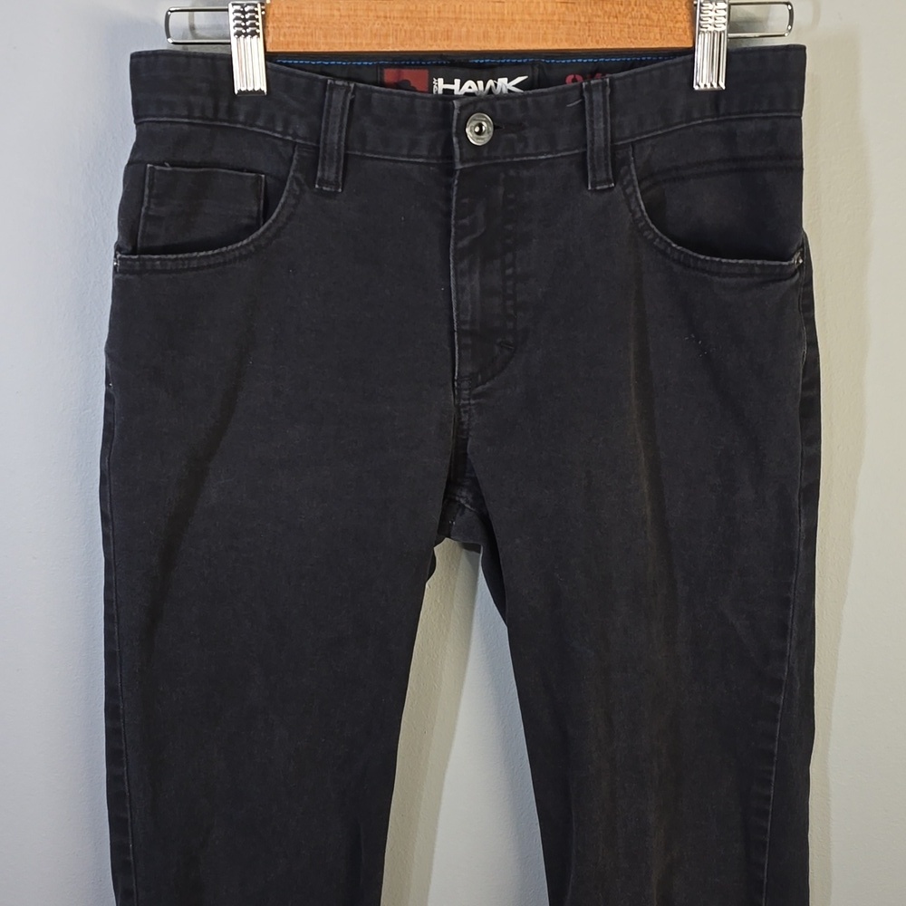 Tony Hawk Black Pants Boy's Size 16 Faded Black skinny Adjustable Waist